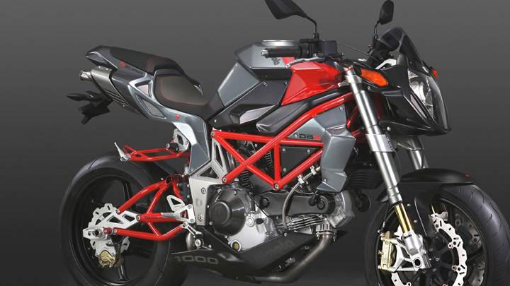 Side Pose Of Bimota DB6R In Red N Black